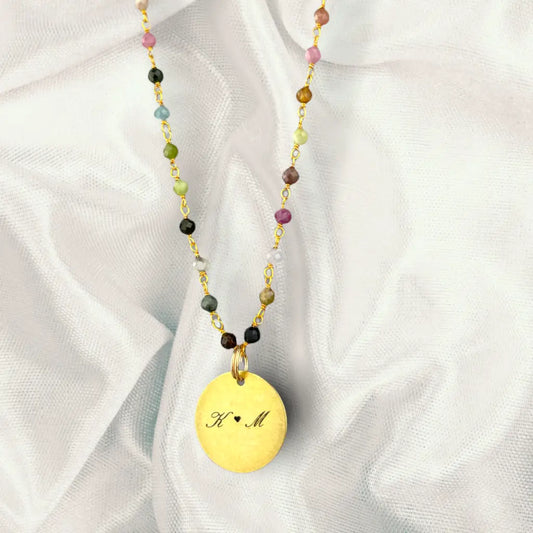 Madamlili personaliseerbare gegraveerde sieraden edelsteen