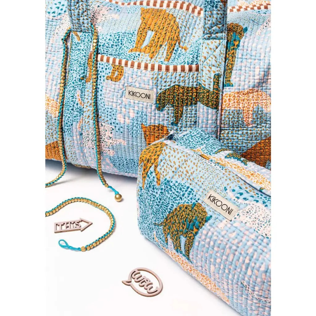 Kikooni handgemaakte katoenen tas ’lucky leo’ beige