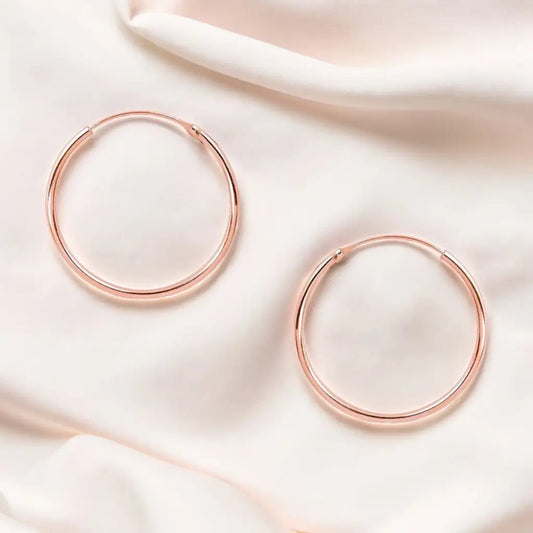 Madamlili klassieke 25 mm oorringen gemaakt van 925