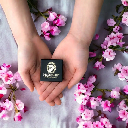 Madamlili rozenkwarts bangle - vergulde edelsteen sieraden.