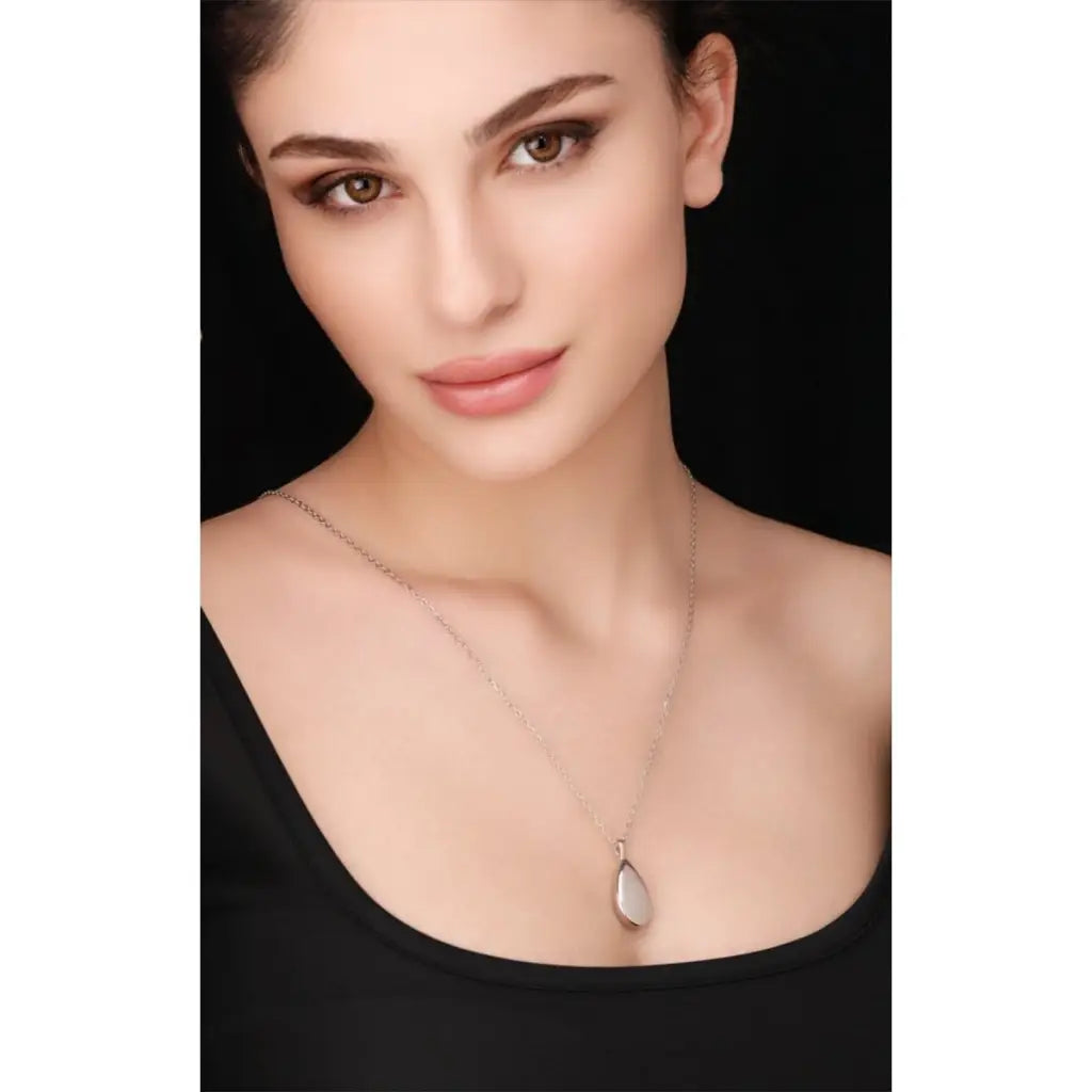 Madamlili urn as crematie dierenas zilveren rvs ketting