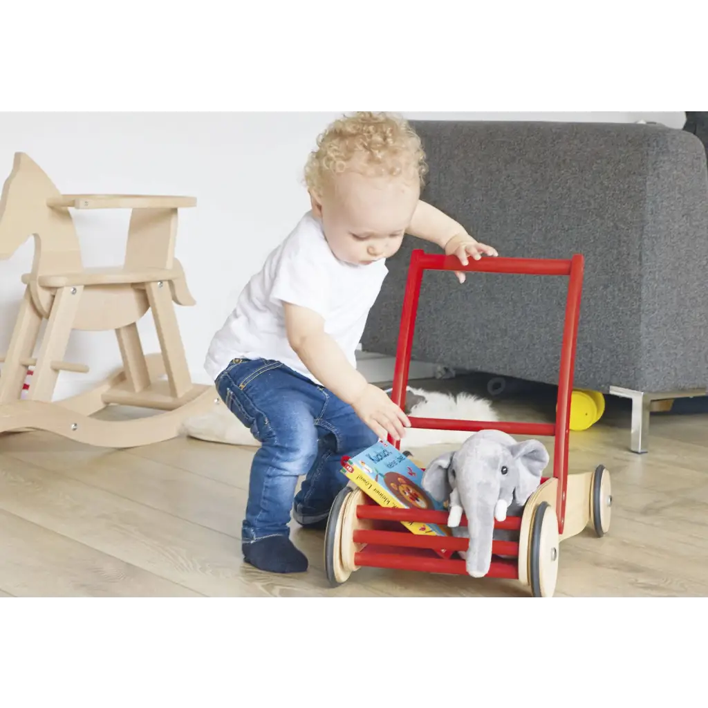 Leren rollator ’uli’ rood