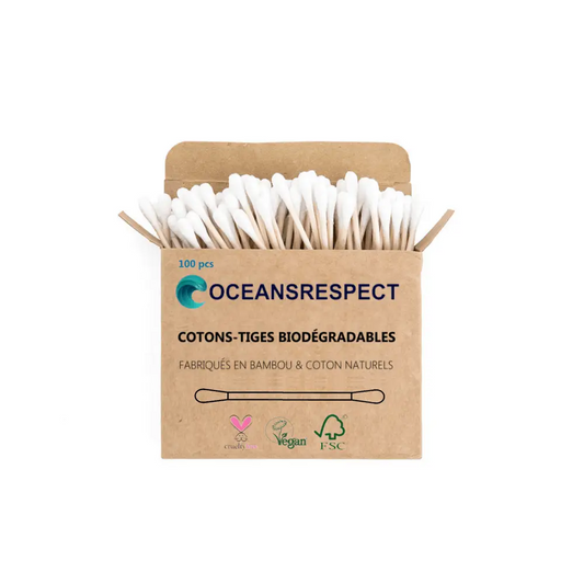 Oceansrespect Bamboe Wattenstaafjes 100 stuks - evan rose - Gezondheid en persoonlijke verzorging - wattenstaafjes,bamboe