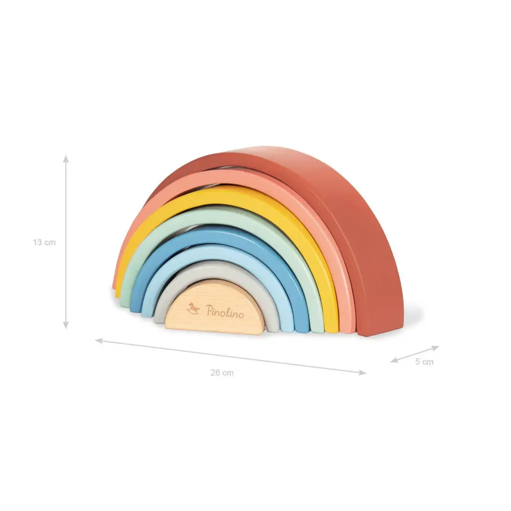 Houten regenboog ’ruby’