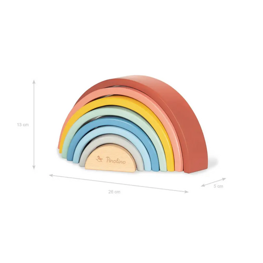 Houten regenboog ’ruby’