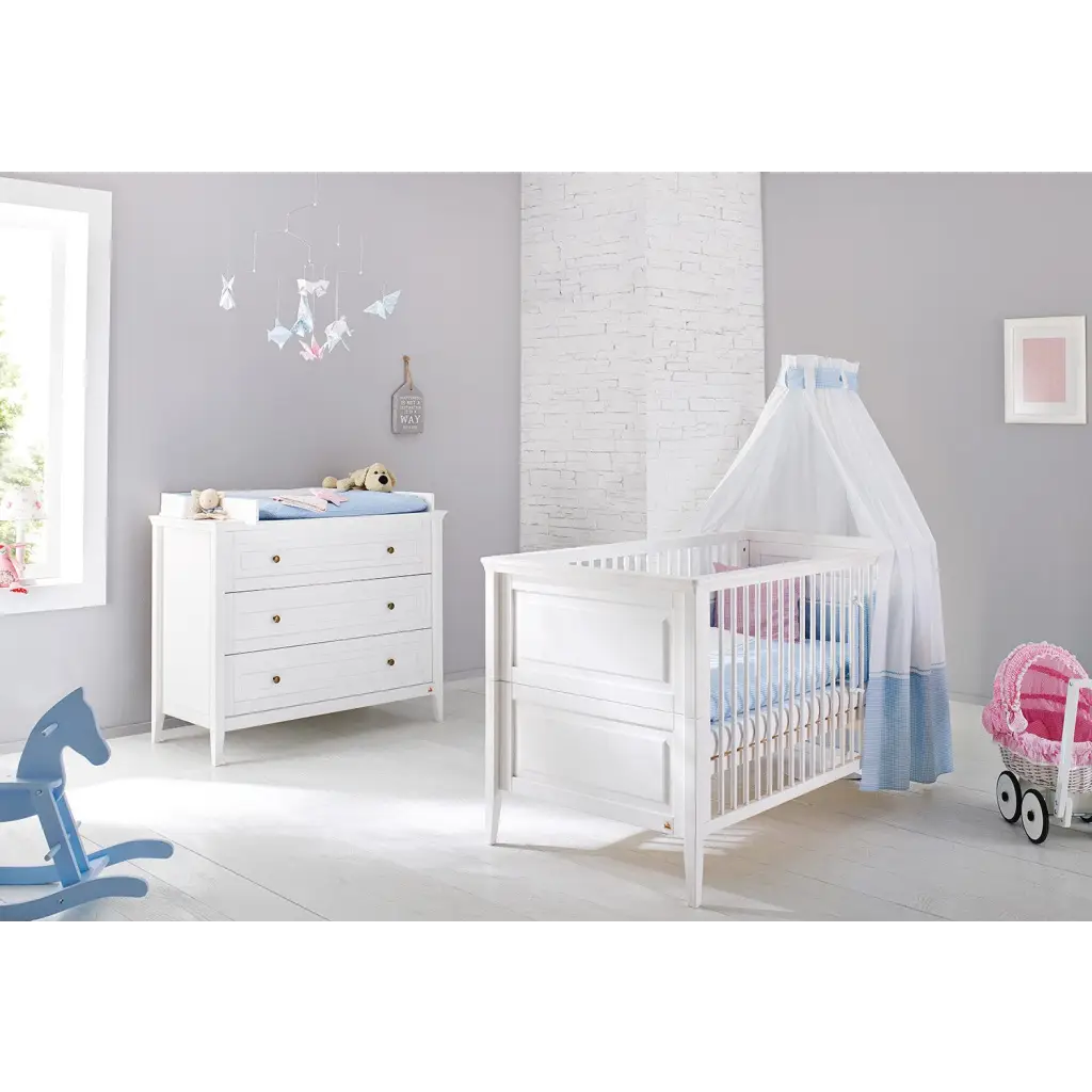 Startset ’smilla’ breed 2 delen: ledikant brede commode