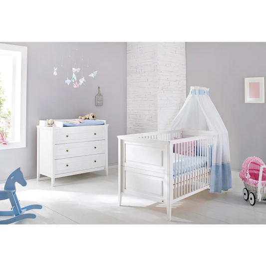 Startset ’smilla’ breed 2 delen: ledikant brede commode