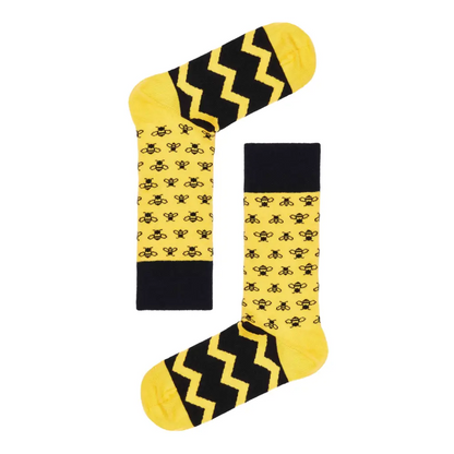 Natural Vibes Bee Gelukkig sokken - evan rose - Ondergoed en sokken - Natural Vibes Bee Gelukkig sokken