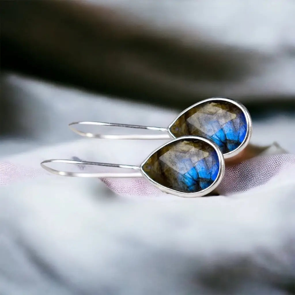 925 sterling zilver labrodiet oorbellen. - sieraden