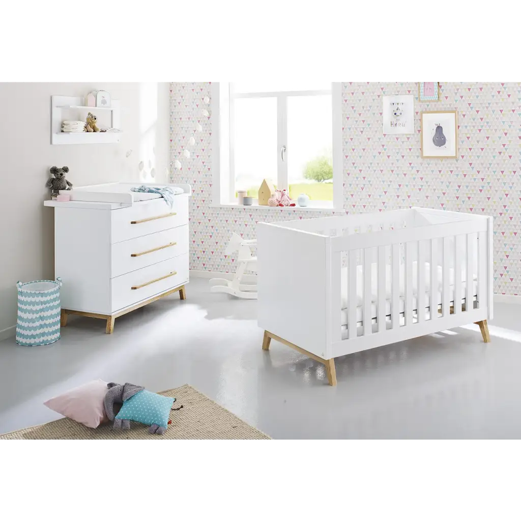 Startset ’riva’ breed 2 delen: ledikant brede commode