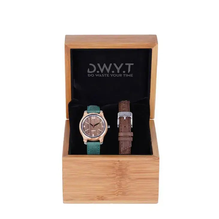 DWYT LYON Angkor in geschenkdoos Vrouwen Horloge - evan rose - DWYT LYON - Horloge,dames, dames horloge, vegan, dwyt lyon, watch,duurzaam