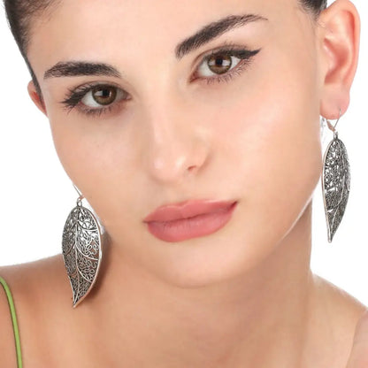 Madamlili antieke bladeren xl oorbellen. - sieraden