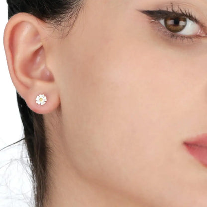Madamlili mini-oorknopjes boterbloem - 925 sterling zilver.