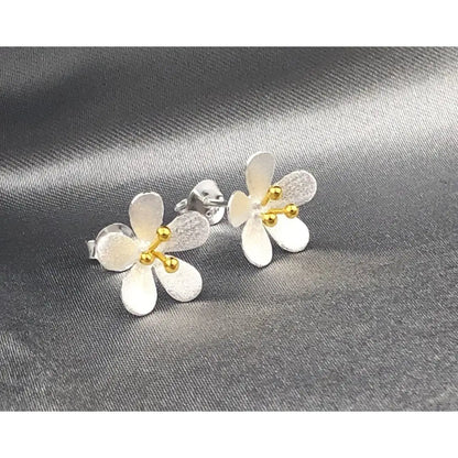 Boterbloem-oorknopjes - 925 sterling zilver - ohr925-32
