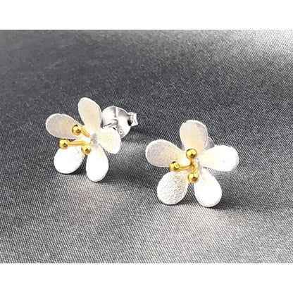 Boterbloem-oorknopjes - 925 sterling zilver - ohr925-32