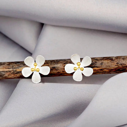Boterbloem-oorknopjes - 925 sterling zilver - ohr925-32