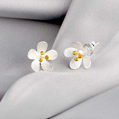 Boterbloem-oorknopjes - 925 sterling zilver - ohr925-32