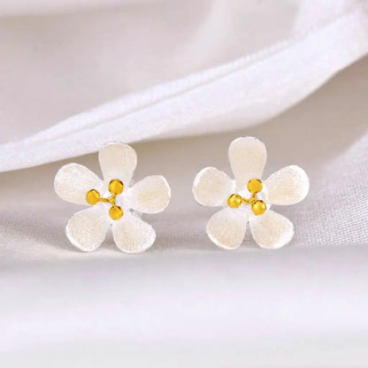 Boterbloem-oorknopjes - 925 sterling zilver - ohr925-32