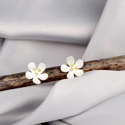 Boterbloem-oorknopjes - 925 sterling zilver - ohr925-32