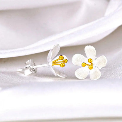Boterbloem-oorknopjes - 925 sterling zilver - ohr925-32