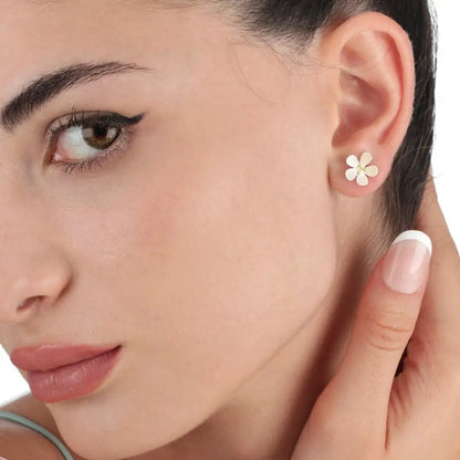 Boterbloem-oorknopjes - 925 sterling zilver - ohr925-32