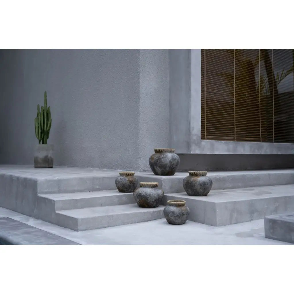 The styly vase - antique grey - s