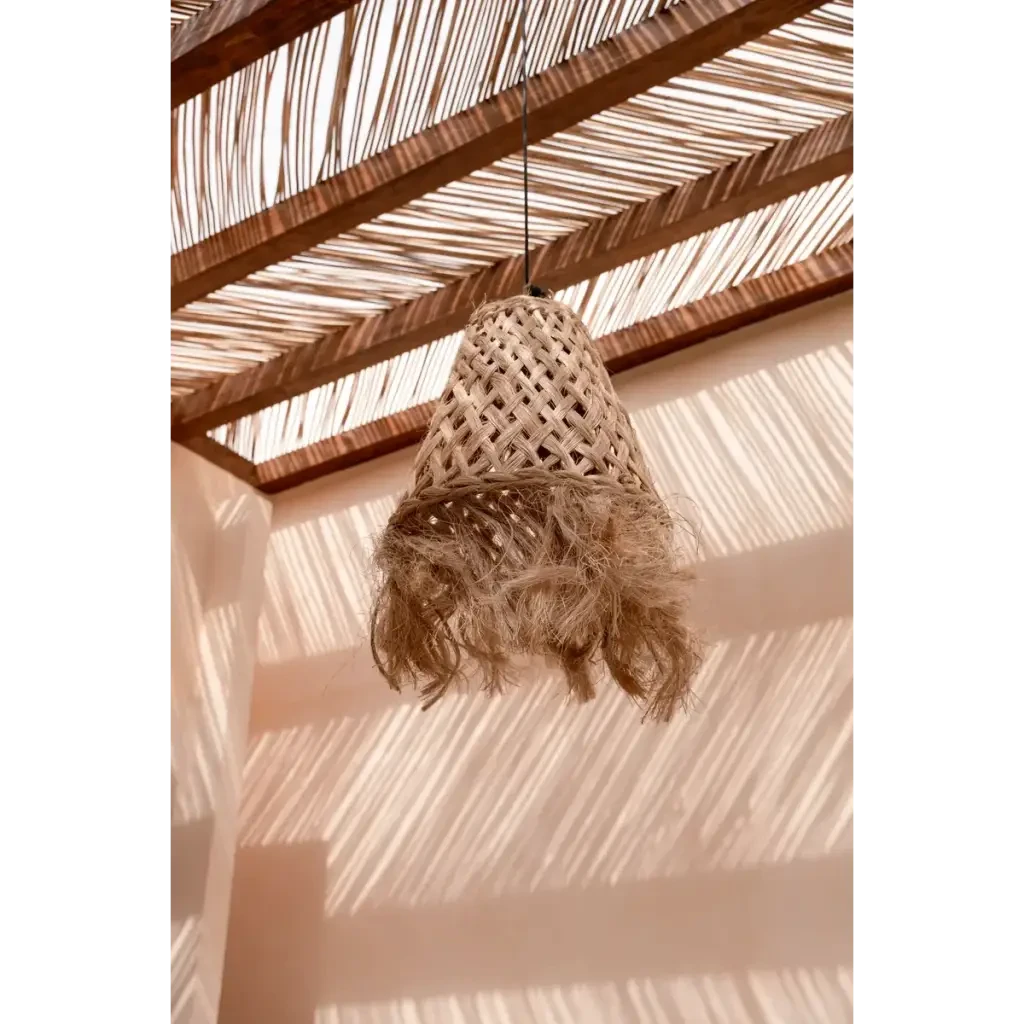 De Abaca Jelly Fish-hanger - Naturel - M