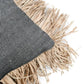 De Cotton Bonita kussenhoes - Natural Black - 30x50