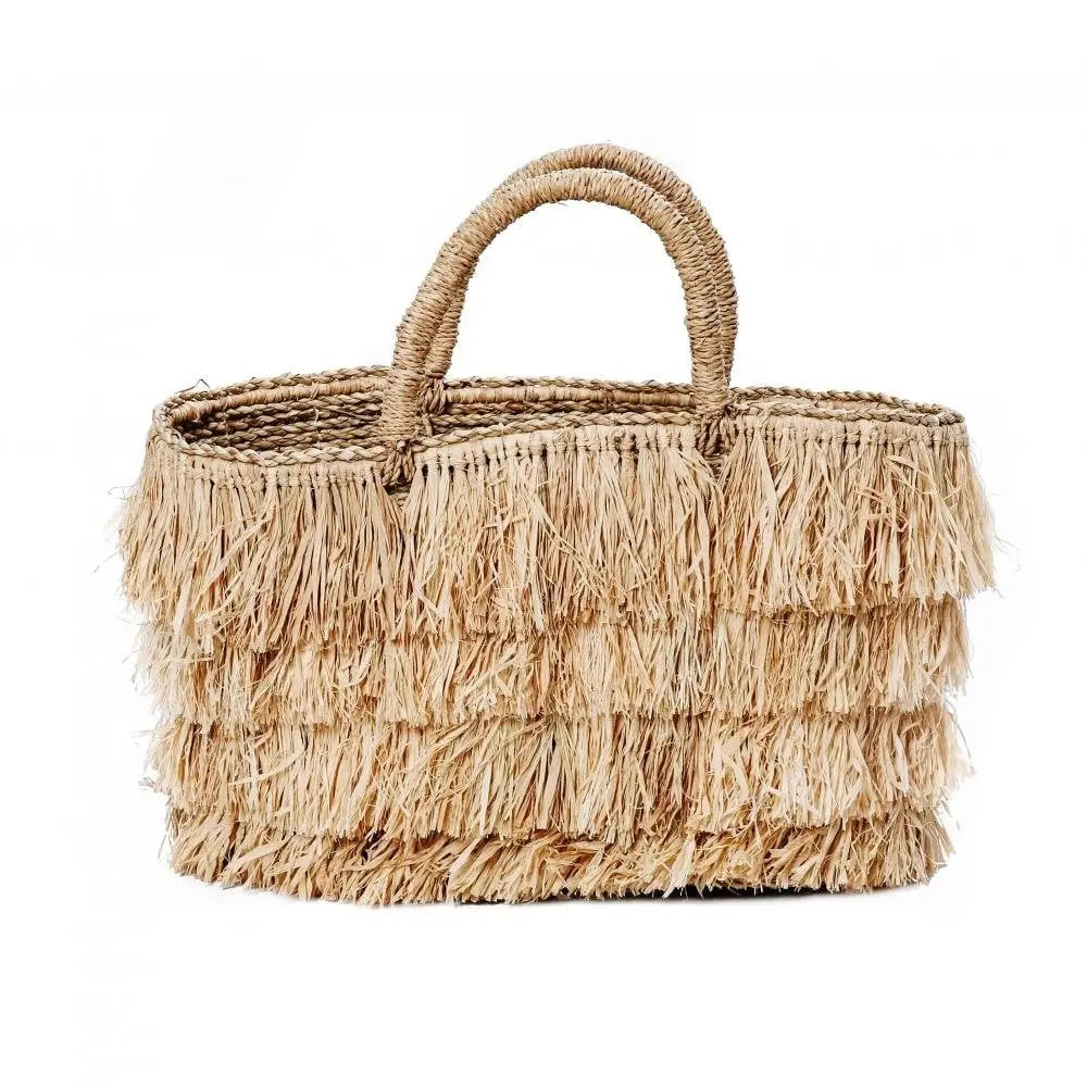 De raffia bahama’s mand - naturel