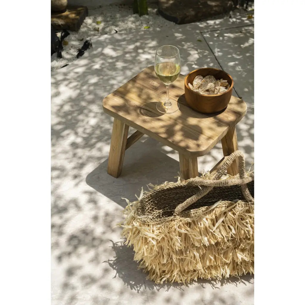 De raffia bahama’s mand - naturel