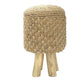 De Raffia Tressed Stool - Naturel