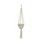 De Twisted Macrame Plantenhouder - Naturel Wit - S