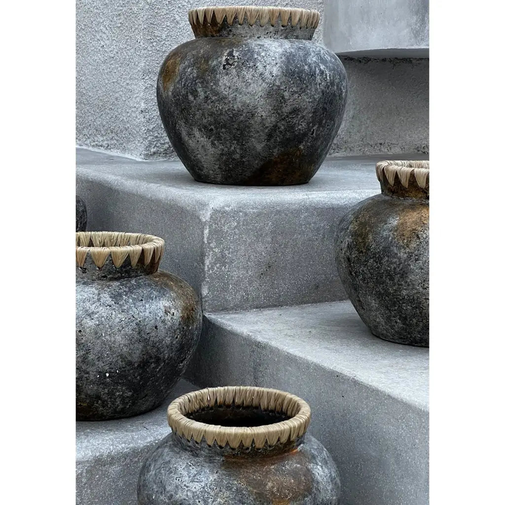 The styly vase - antique grey - s