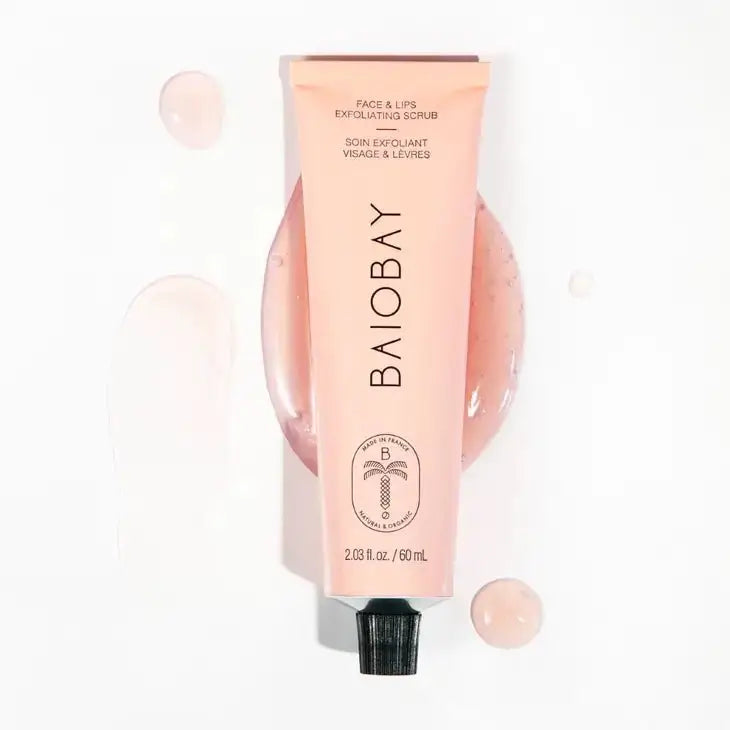 Baiobay face&lips exfoliating scrub 60ML - evan rose - baiobay - lip and face, scrub, face scrub, gezicht, huidverzorging, baiobay