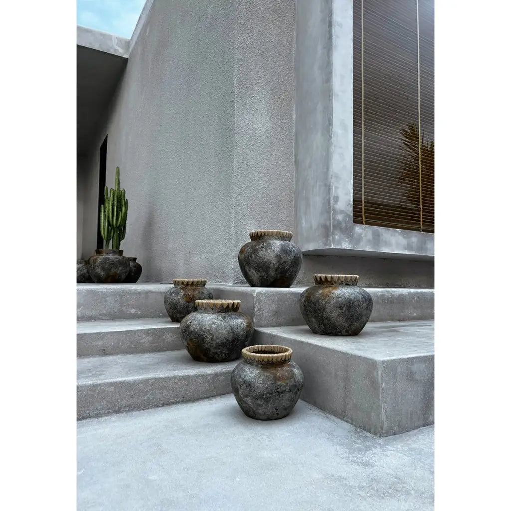 The styly vase - antique grey - s