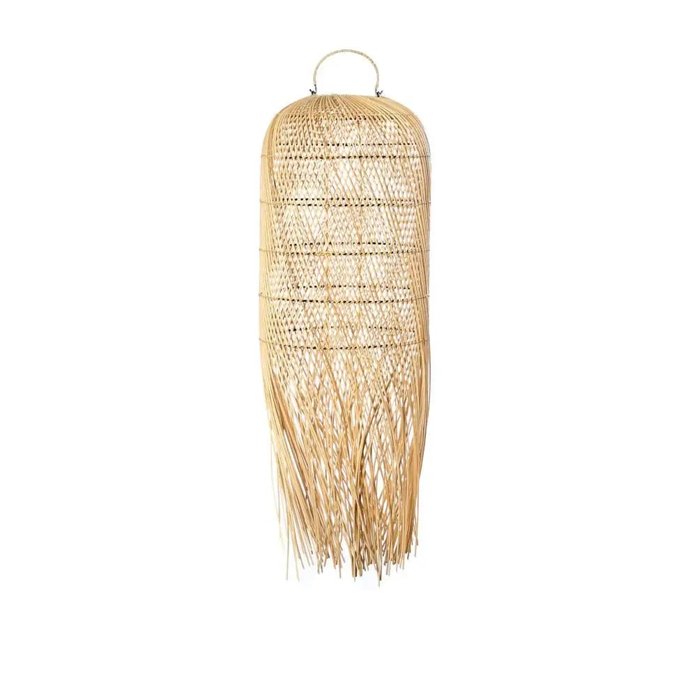 The rattan squid pendant - natural - m