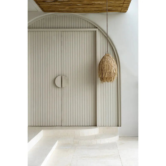 The rattan shaggy pendant - natural - m