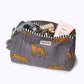 Kikooni cosmetische tas ’gray leopard’ - kikooni