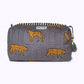 Kikooni cosmetische tas ’gray leopard’ - kikooni