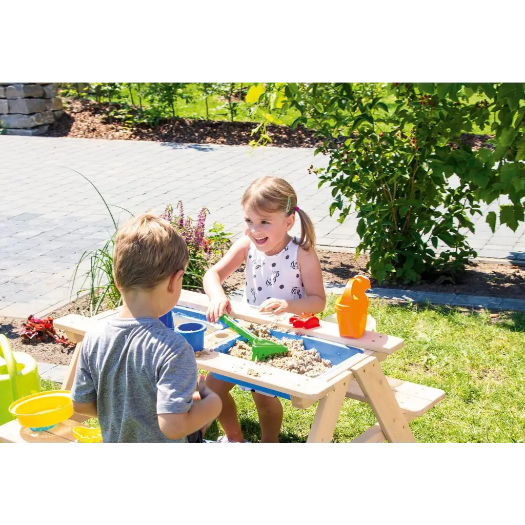 Kinderpicknickbank ’matsch-nicki für 4’ naturel