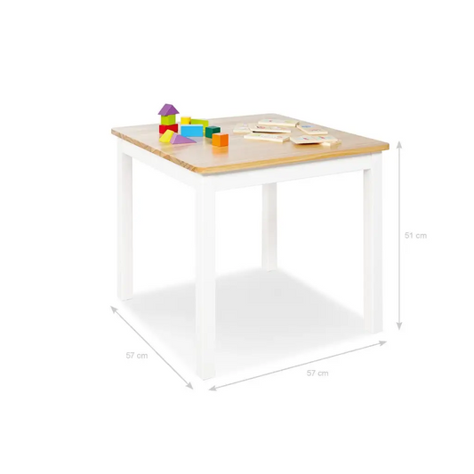 Kindertafel ’fenna’ wit/naturel