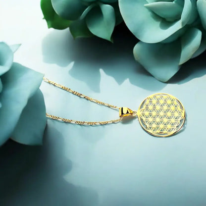 Madamlili 925 sterling vergulde ketting met bloem des