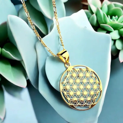 Madamlili 925 sterling vergulde ketting met bloem des
