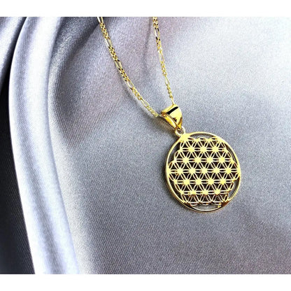 Madamlili 925 sterling vergulde ketting met bloem des