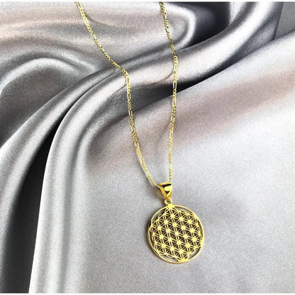 Madamlili 925 sterling vergulde ketting met bloem des