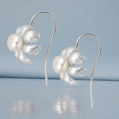 Madamlili 925 sterling zilveren botanische oorbellen