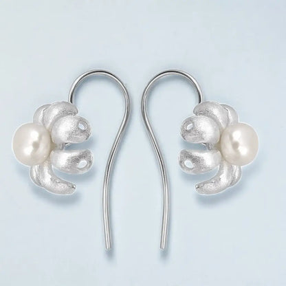 Madamlili 925 sterling zilveren botanische oorbellen