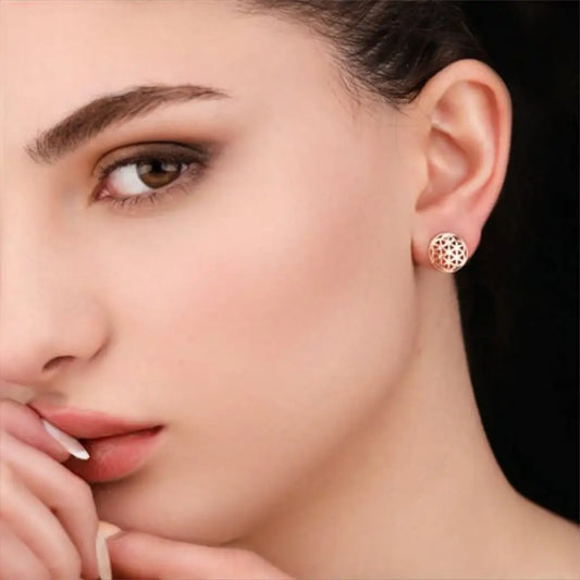 Madamlili 925 sterling zilveren oorknopjes bloem des