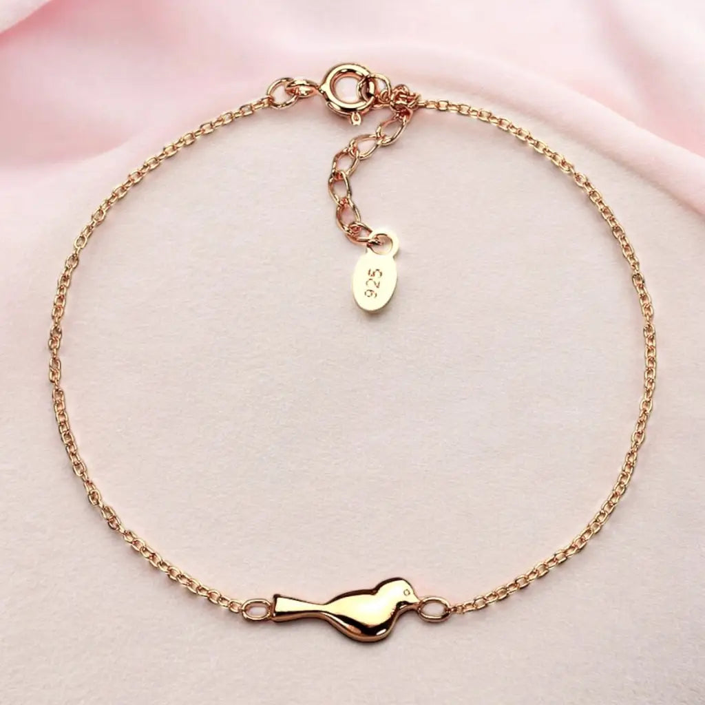 Madamlili 925 zilveren armband met vogelmotief - 18k