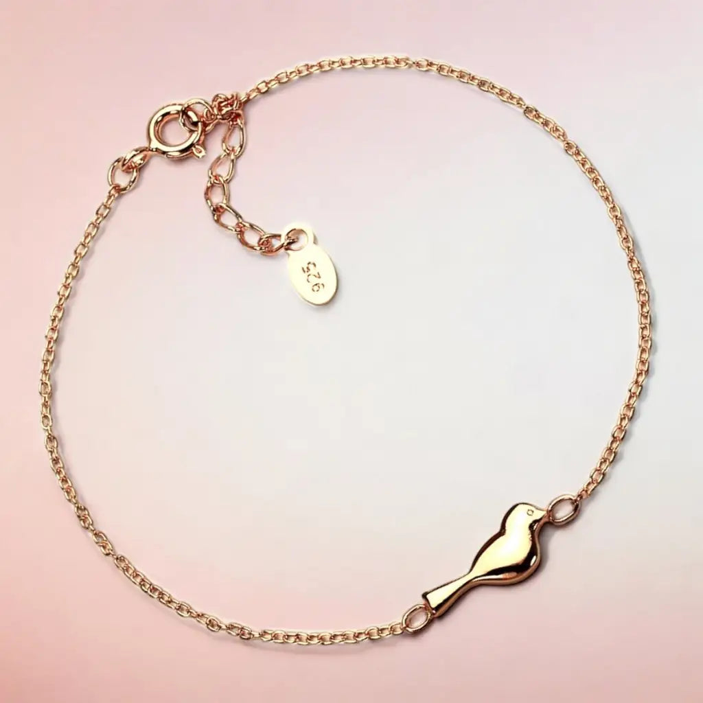 Madamlili 925 zilveren armband met vogelmotief - 18k